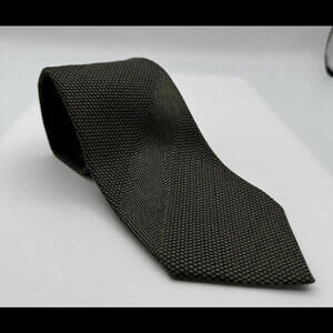 Tom Ford Silk Neck Tie Dark Green Brown